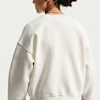 Fleecetröja Nike Sportswear Studio med rund krage och rymlig passform för tjejer