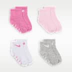 Calcetines con agarre con logotipo para bebé (4 pares) (3 a 6 meses) Nike
