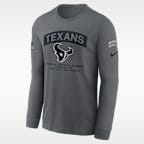 Houston Texans Salute to Service Men's Nike NFL Long-Sleeve T-Shirt