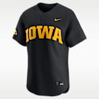 Iowa Wordmark Men's Nike College Limited Baseball Jersey