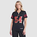 Jersey Nike de la NFL Game para mujer Fred Warner San Francisco 49ers Rivalries Collection