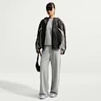 Pants de pierna ancha tiro medio para mujer Nike Studio Fleece "French Terry" ligeros