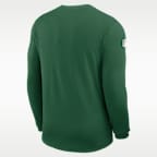 Playera de manga larga Nike Dri-FIT de la NFL para hombre New York Jets Sideline Coach
