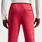 Pants de tejido Fleece con puño con efecto lavado para hombre Nike Sportswear Club