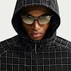 Nike Tech weite Dri-FIT Shori Strickjacke mit durchgehendem Reißverschluss und Print (Herren)