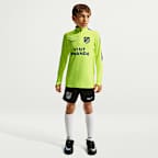 Atlético Madrid Strike Nike Dri-FIT kötött felső futballedzéshez nagyobb gyerekeknek