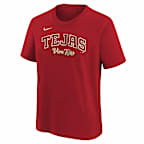 Texas Rangers City Connect Wordmark Big Kids' Nike MLB T-Shirt