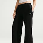 Nike Studio Fleece Medium Weight Women's Mid-Rise Wide-Leg Trousers