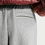 Pantaloni oversize a vita alta plissettati con orlo aperto Nike Studio Fleece pesante – Donna