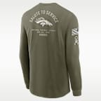 Denver Broncos Salute to Service Men's Nike NFL Long-Sleeve T-Shirt