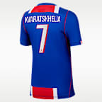 Jersey de futbol Nike Dri-FIT del Paris Saint-Germain local 2026/27 Stadium de Khvicha Kvaratskhelia para niños talla grande