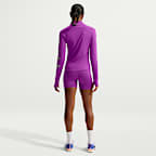 Damska koszulka do biegania z zamkiem 1/2 Dri-FIT Nike Tempo Flash