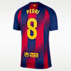 Pedri Barcelona 2025/26 Stadium Home Men's Nike Dri-FIT Soccer Jersey