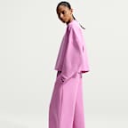 Pants de tiro alto de pierna ancha para mujer Nike 24.7 ImpossiblySoft