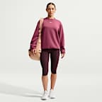 Nike Studio Fleece Sport Women's Dri-FIT Crew-Neck Sweatshirt