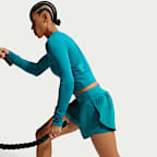 Nike Pro Sculpt Pantalón corto de 8 cm con talle alto y diseño 2 en 1 Dri-FIT - Mujer