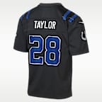 Jersey Nike de la NFL Game para niños de talla grande Jonathan Taylor Indianapolis Colts Rivalries Collection