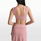 Brassière à encolure dégagée et double bretelle NikeSKIMS Matte pour femme