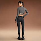 NikeSKIMS Matte Women's High-Waisted Footsie Grip Leggings