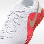 Tacos de fútbol para pasto sintético (turf) de corte low para niños grandes Nike Jr. Tiempo Maestro Club