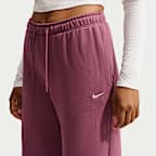 Pantalon ample taille mi-haute Nike Studio Fleece Medium Weight pour femme