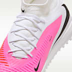 Tacos de futbol para pasto sintético (turf) Nike Phantom 6 High Academy