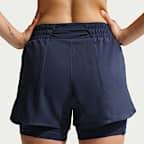 Nike One Pantalón corto de 8 cm con talle alto y diseño 2 en 1 Dri-FIT - Mujer