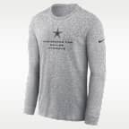Dallas Cowboys Team Issue Men's Nike Dri-FIT NFL Long-Sleeve T-Shirt