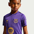 FC Barcelona Strike Away Kobe Dri-FIT Fußball-Kurzarmshirt (ältere Kinder)