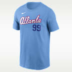 Playera Nike de la MLB para hombre Spencer Strider Atlanta Braves City Connect