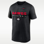 Playera universitaria Nike Dri-FIT para hombre Georgia Courtside Basketball Legend