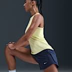 Shorts de correr Dri-FIT de tiro medio con forro de ropa interior para mujer Nike Tempo