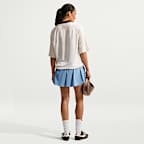Falda de popelina de tiro medio con ribete festoneado para mujer Nike Sportswear