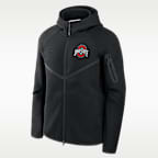 Ohio State Tech Fleece Windrunner Men's Nike College Full-Zip Hooded Jacket