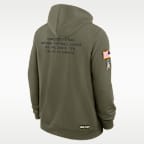 Tennessee Titans Salute to Service Sideline Dominant Force Men's Nike Dri-FIT NFL Pullover Hoodie