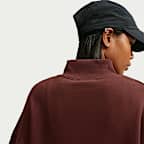 Nike Studio Fleece Medium Weight Women's Oversized Mock-Neck Sweatshirt