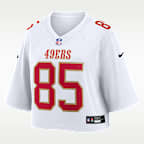 George Kittle San Francisco 49ers Women's Nike NFL Cropped Tundra Game Jersey