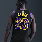 LeBron James Los Angeles Lakers City Edition Men's Nike Dri-FIT NBA Swingman Jersey