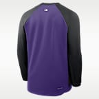 Colorado Rockies Authentic Collection Men's Nike Dri-FIT Pullover Crew
