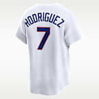 Jersey Nike Dri-FIT ADV de la MLB Limited para hombre Iván Rodríguez Texas Rangers Cooperstown