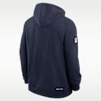 New England Patriots Sideline Standard Issue Men's Nike Dri-FIT NFL Full-Zip Hoodie