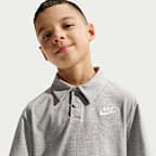 Polo de manga corta Nike Sportswear Club de tejido Knit para niños talla grande