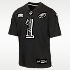 Jersey Nike de la NFL Game para niños talla grande Jalen Hurts Philadelphia Eagles Salute to Service