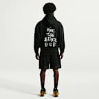 LeBron 'Shut Up and Dribble' Nike Therma-FIT geborstelde basketbalhoodie voor heren