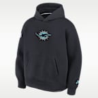 Sudadera con gorro sin cierre Nike de la NFL para hombre Miami Dolphins Rivalries Collection Oversized Tech Fleece