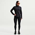 Nike Swift-løbetrøje med Therma-FIT-rullekrave til kvinder