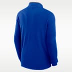 Buffalo Bills Logo Victory Men's Nike Dri-FIT NFL 1/2-Zip Long-Sleeve Top
