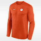 Clemson Sideline Legend Small Logo Men's Nike Dri-FIT College Long-Sleeve T-Shirt