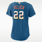 Christian Yelich Milwaukee Brewers City Connect Women's Nike MLB Stadium Jersey