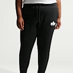 Pants de tiro medio Nike Sportswear con gráfico para mujer Club Fleece (talla grande)